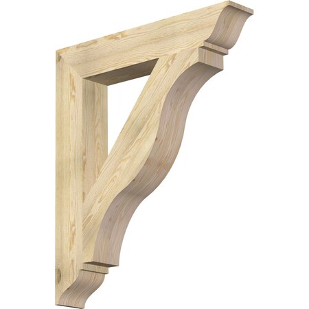 Ekena Millwork Funston Traditional Rough Sawn Bracket, Douglas Fir, 6"W x 36"D x 42"H BKT06X36X42FST01RDF